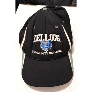 KCC Bruins Hat Blue Baseball Cap Kellogg Community College Embroidered Logo
